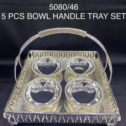 Silver Tray with bowls