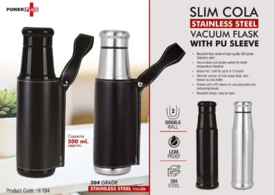 Stainless Steel Vacuum Flask With PU Sleeve