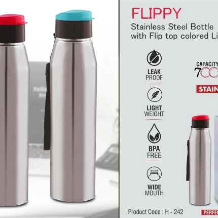 Stainless Steel Bottle With Flip Top