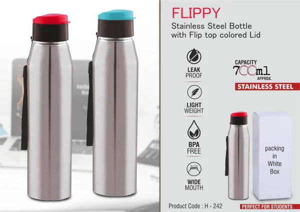 Stainless Steel Bottle With Flip Top