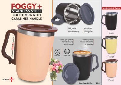 Coffee Mug With Carabiner Handle