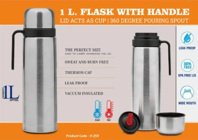 Large Flask With Handle