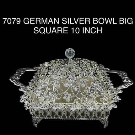 German Silver Bowl Big Square
