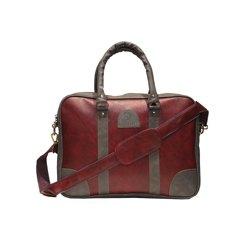 Lappy Maroon and Grey Laptop Bag