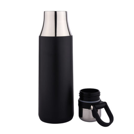 Black Stainless Steel Flask With Handle 500ml