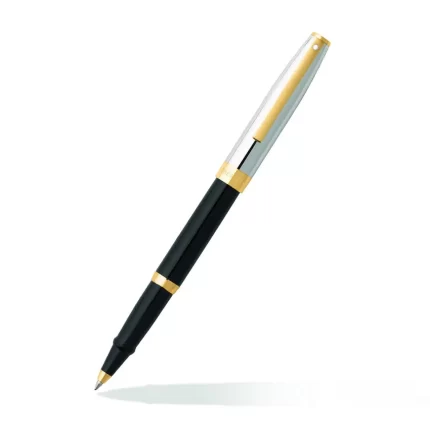 Sheaffer SAGARIS 9475 Gloss Black Barrel and Chrome Cap Rollerball Pen With Gold Tone trim