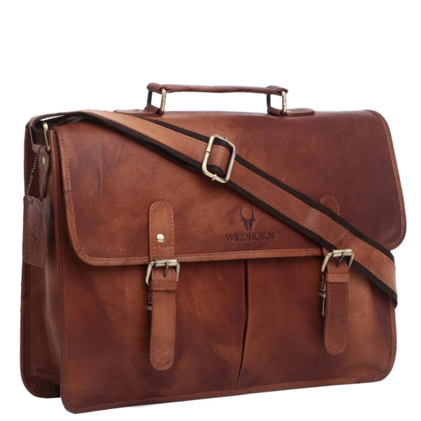 WILDHORN® Genuine Leather Laptop Bag