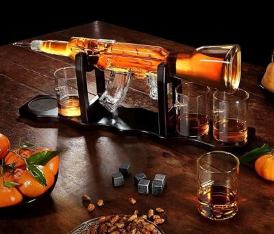 House Gun Whiskey Decanter by The Diamond Glassware for corporate gifts