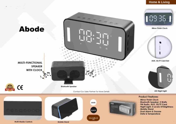 Adobe Multifaction speaker with clock