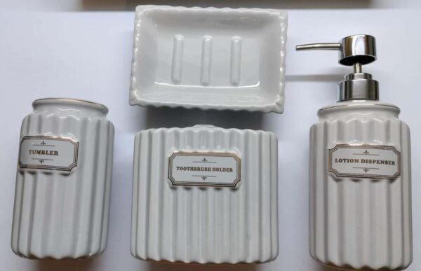 Ceramic Bathroom Set of 4