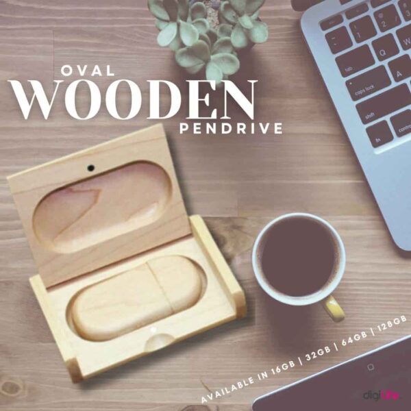 wooden pendrive with box