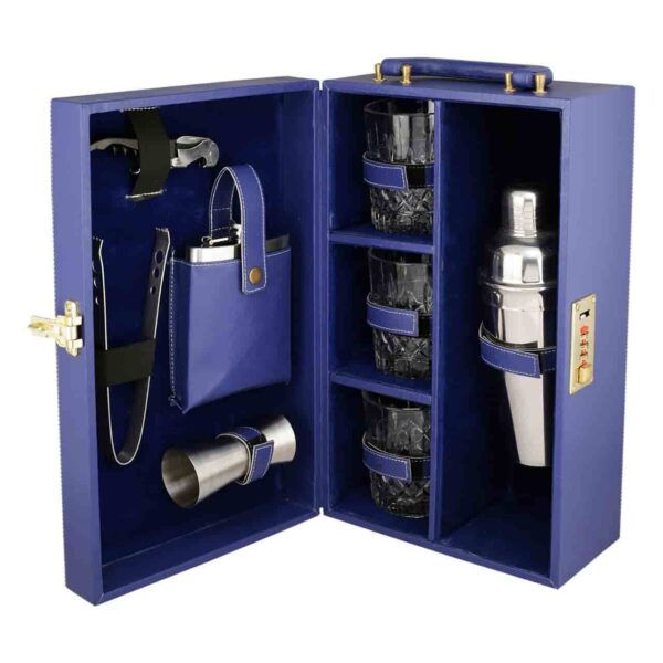 Glass Portable Travel Bar Set & Accessories