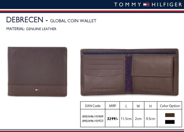 Tommy Hilfiger Mens Wallet Genuine Leather