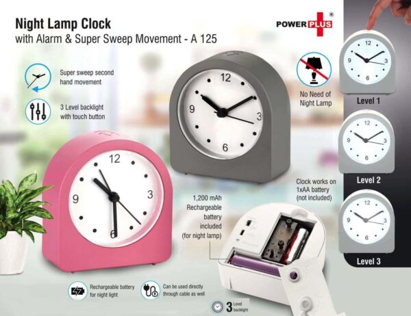 Night lamp clock with Alarm