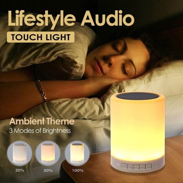 LED Touch Lamp Wireless Portable Bluetooth Speaker