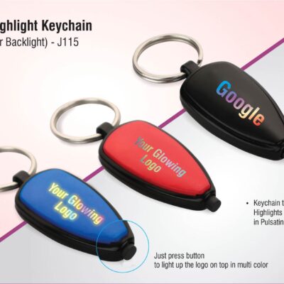 Logo highlight keychain