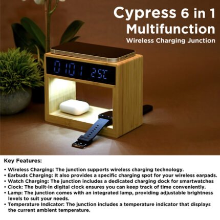 Cypress 6 in 1 Multifunction Wireless Charging Junction