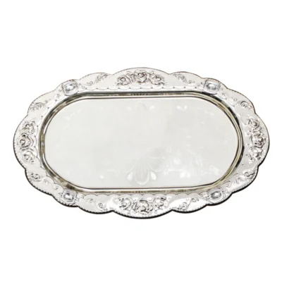 silver tray