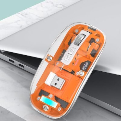 Bluetooth Wireless Tri-Mode USB C Rechargeable Computer Mouse