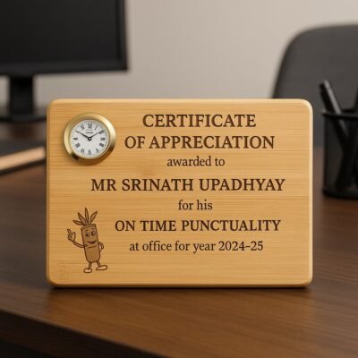 Personalized Wooden Engraved Certificate Frame